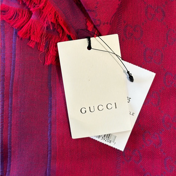 Gucci Summer Scarf Pink/Purple - Picture 5 of 7